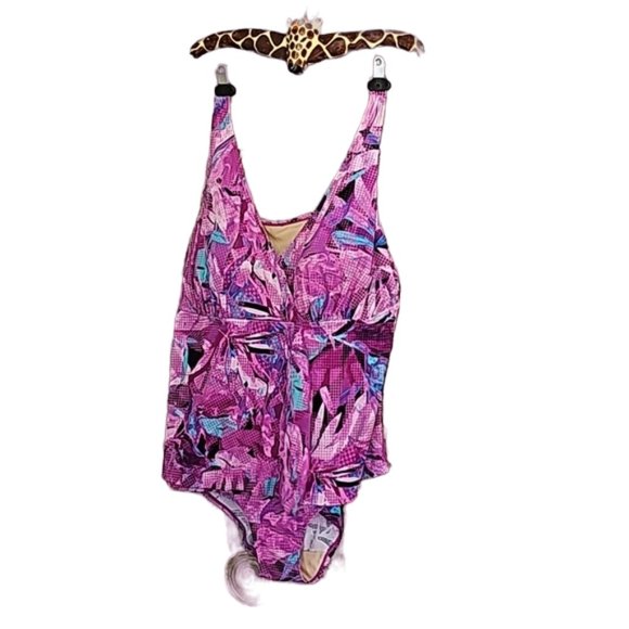 Swimsuit for All built in bra one piece Plus size 24 - Picture 1 of 12